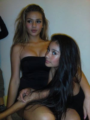 Two incredible looking teens have a hot